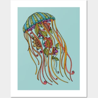 Colorful Jellyfish Posters and Art